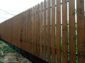 Деревянный забор из штакетника 100 метров